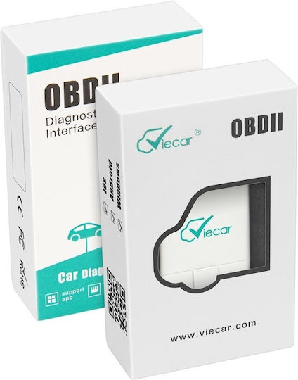 Viecar Multibrand Diagnostic Interface Dual Bluetooth 4.0 White Dedicated App iOS Android Box