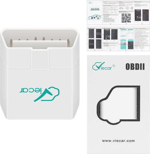 Viecar Multibrand Diagnostic Interface Dual Bluetooth 4.0 White Dedicated App iOS Android Box