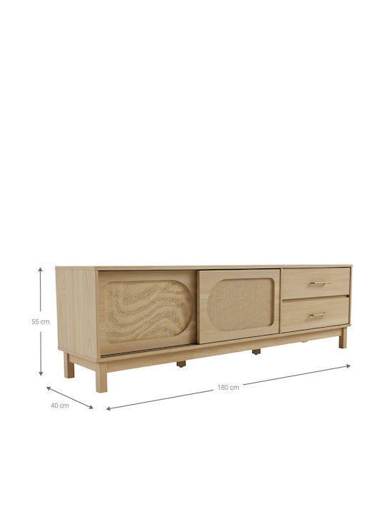 TV Stand Cibra Brown L180xD40xH55cm
