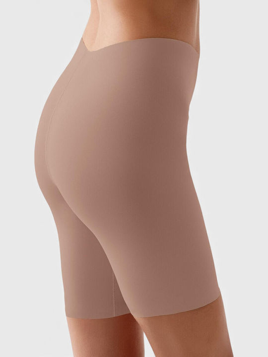 New Bra Lingerie Boxer Σύσφιξης Χωρίς Ραφές Καπουτσίνο