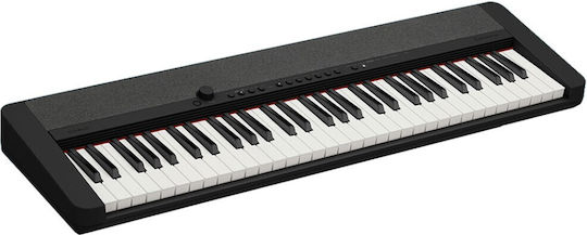 Casio Tastatur Ct-s1 mit 61 Dynamisch Tasten mit Ständer Schwarz & Netzteil