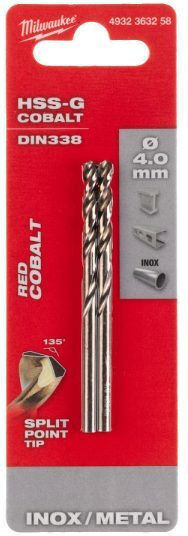 Milwaukee Satz 2 Bohrer Cobaltium für Metall