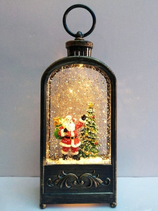 Crăciun Iluminată Ornamental Lampă facială cu Moș Crăciun 9x5x23cm 1buc