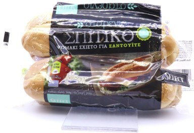 Select Ψωμάκι Hot Dog Σουσάμι Σταρένιο 4τεμ 300gr 1-53599
