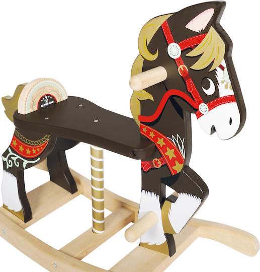 Wooden Rocking Toy Horse Brown