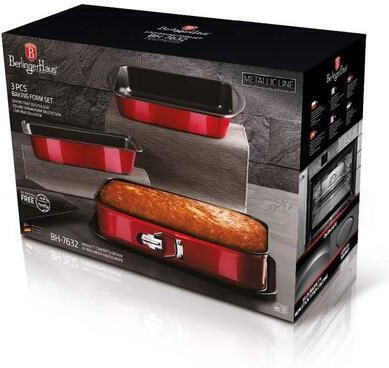 Berlinger Haus Backform Torte Rostfreier Stahl mit abnehmbarem Boden 3cm