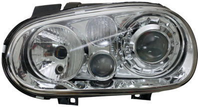 Front Lights Vw Golf Iv R32 Chrome Without H7 Bulbs Set 2 Pieces Swv02d