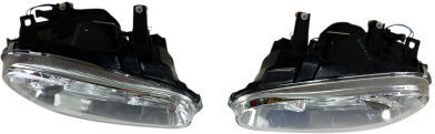 Front Lights Angel Eyes VW Golf IV R32 Chrome Without H7 Bulbs Set 2 Pieces