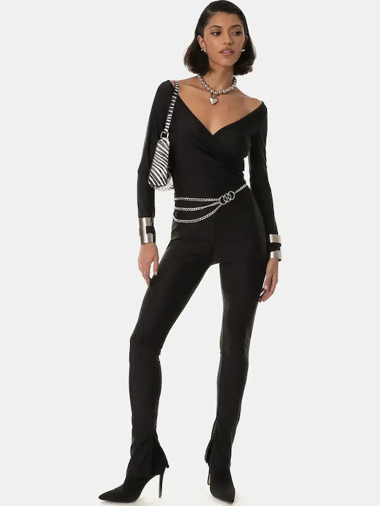 Set Blouse Black Trousers Size M