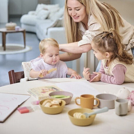 Meyco Σαλιάρα από 100% Βαμβάκι με Αυτοκόλλητο Soft Lavender 2τμχ