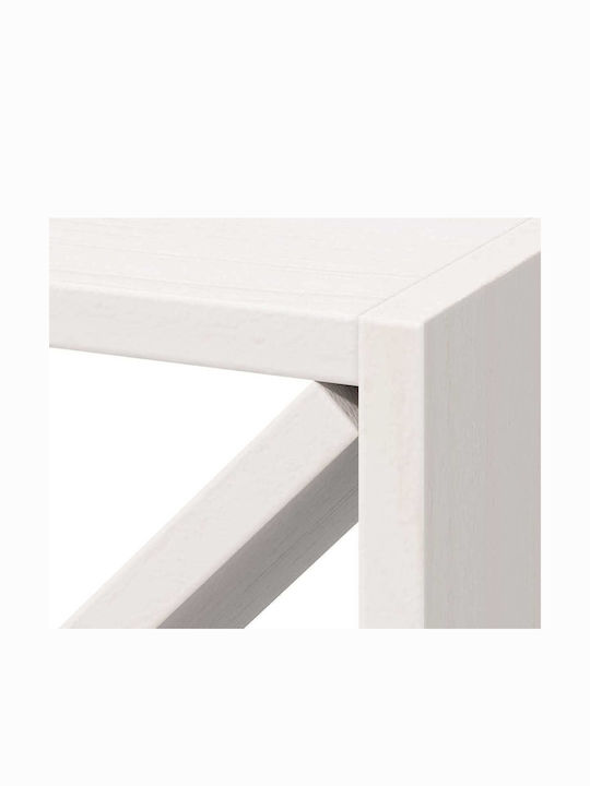 vidaXL Cu picioare Cămară de Băuturi Albă 62x25x62εκ.