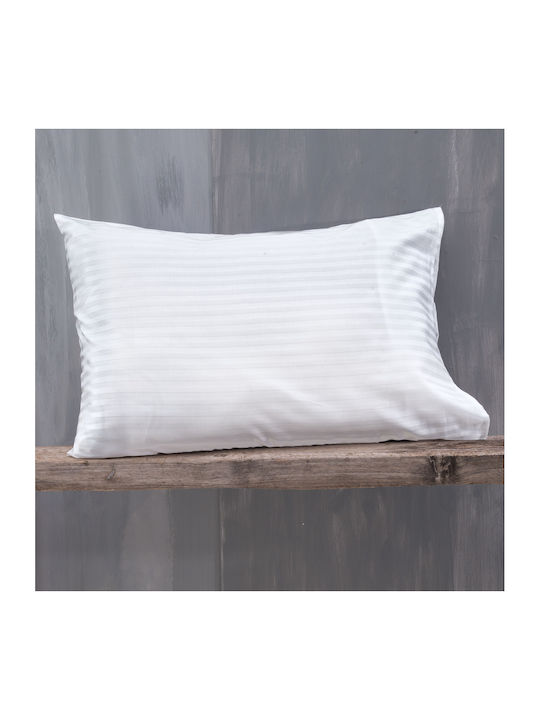 Rythmos Sheet King Size 280x300cm. Satin Stripes White