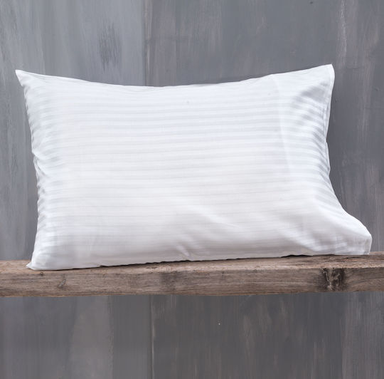 Rythmos Sheet King Size 280x300cm. Satin Stripes White