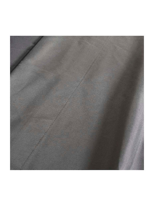 Cannon Sheet Set with 2 Pillowcases Super-Double with Elastic 160x200+35cm. Dark Grey 3pcs