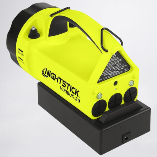 Nightstick Wiederaufladbar Handstrahler LED Doppelte Funktion mit maximaler Helligkeit 30lm Grau