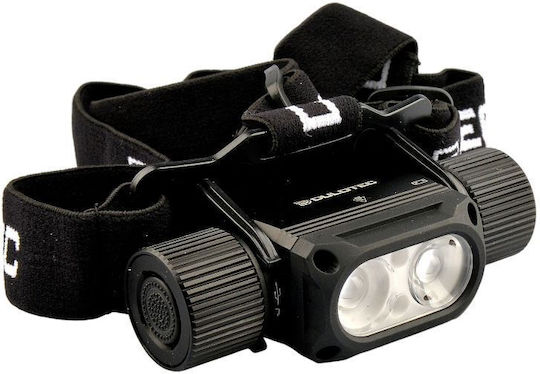 Dulotec Επαναφορτιζόμενος Φακός Κεφαλής LED IP44 με Μέγιστη Φωτεινότητα 1200lm
