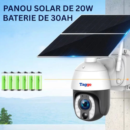 Überwachungskamera Solar Panel 8mp Wi-Fi Verbindung 20x Optischer Zoom Zwei-Wege-Kommunikation