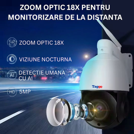 4g Sim-Karte Verbindung Überwachungskamera 5 Mp Videoauflösung 18x Optischer Zoom Bewegungserkennung Ip66