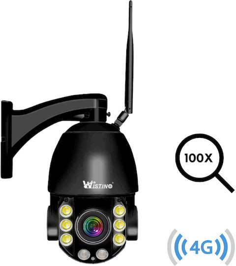Cameră de Supraveghere 4G 4K Ultra HD Zoom Optic 100x Rotire Controlată prin Aplicație Impermeabilă IP66