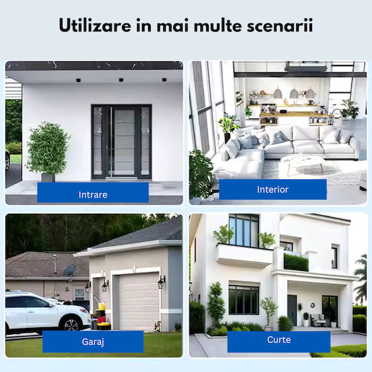Wifi 6k Surveillance Camera 10mp 3 Screens Automatic Tracking App Control Waterproof Full Color