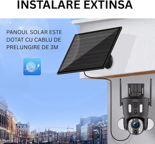 4g Überwachungskamera 8mp Videoauflösung Solarbetrieben 20x Optischer Zoom Menschenerkennung Ip66
