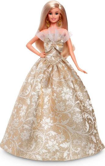 Barbie Holiday 2025 Ξανθιά Συλλεκτική Κούκλα για 6+ Ετών