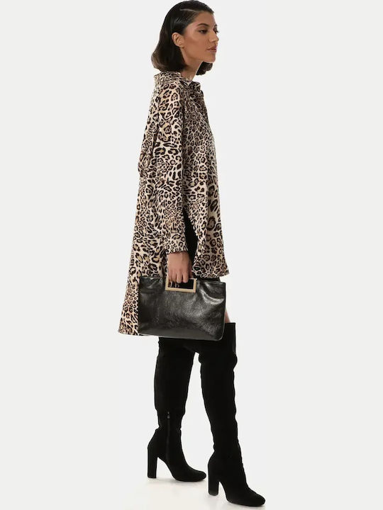 Oversized Animal Print Shirt Size One Size