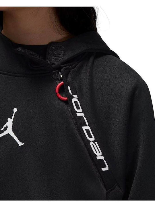 Fleece Kids Sweatshirt with Hood Black