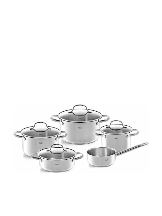 Fissler San Francisco Σετ Μαγειρικά Σκεύη από Ανοξείδωτο Ατσάλι 5τμχ