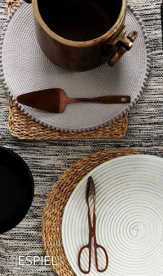 Espiel Placemat Wicker Brown 40x30cm 1pcs
