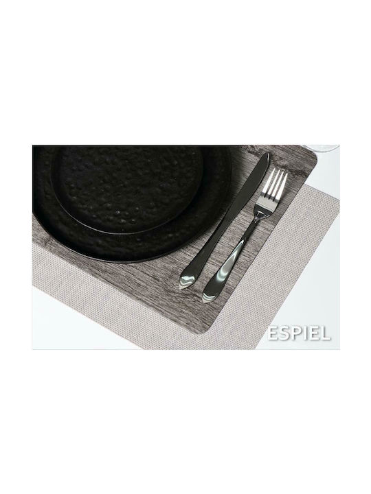Espiel Plastic Placemat Gray 45x30cm PUL107
