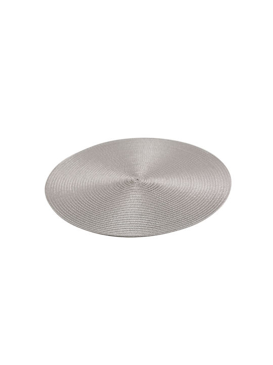 Estia Circa Tischsets Rund Kunststoff Grau 38cm 2 Stück