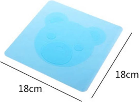 Platzdeckchen Blau 18x18cm 1Stück