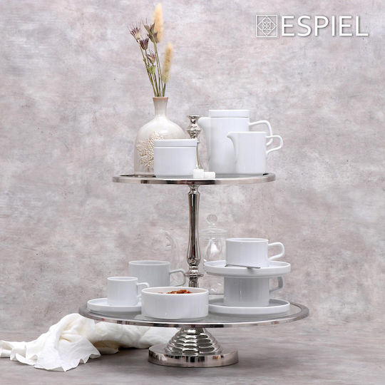 Espiel Cup Saucer Porcelain Good Mood White (6pcs)