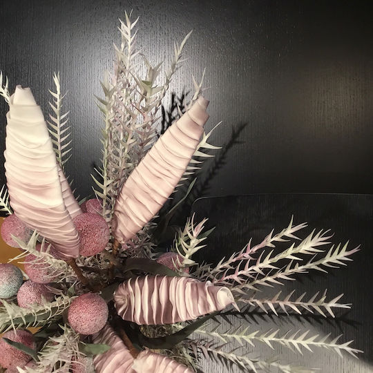 Artificial Decorative Branch Bunny Tails Purple Green 12 Pieces InTheBox