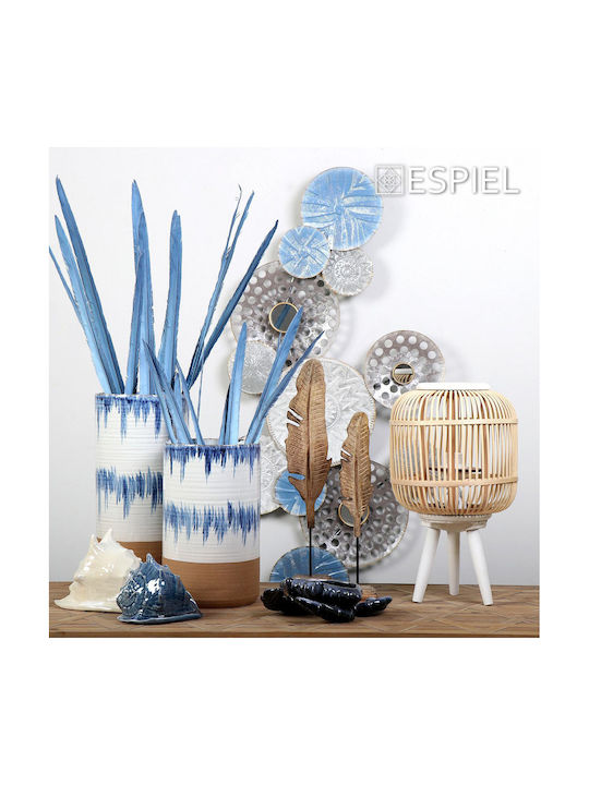 Dekorative Feder Blau 70cm 6Stück Espiel