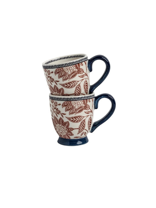 Laura Ashley Κούπα Κεραμική Πολύχρωμη 2τμχ