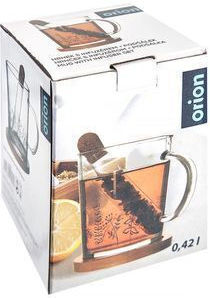 Orion Κούπα Γυάλινη Διάφανη 420ml 3τμχ