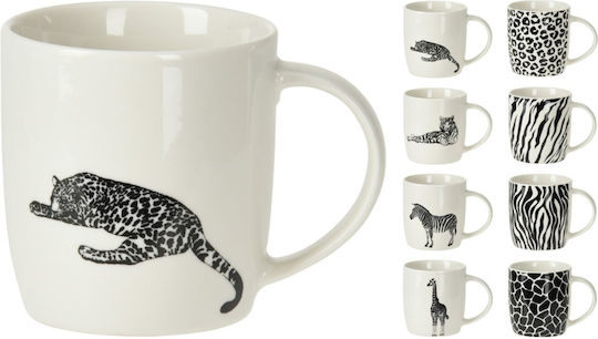 Koopman Koopman Tasse aus Porzellan Verschiedene Designs Weiß 350ml (Verschiedene Designs) 6 Stück Koopman Koopman Tasse aus Porzellan Verschiedene Designs Weiß 350ml (Verschiedene Designs) 6 Stück