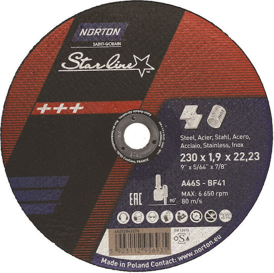 Norton Disc de tăiere 230mm
