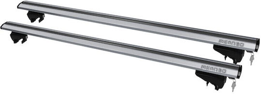 Menabo Aluminum Car Roof Bars Lince XL 135cm for Renault Talisman 5D 2016 for Cars with Factory Roof Bars Set with Roof Rack Legs Silver