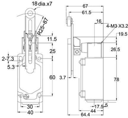 On-Off switch Limit 1pcs