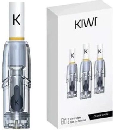 Kiwi Ανταλλακτικά Pod 3τμχ Clear White 1.7ml με Αντίσταση 1.2ohm