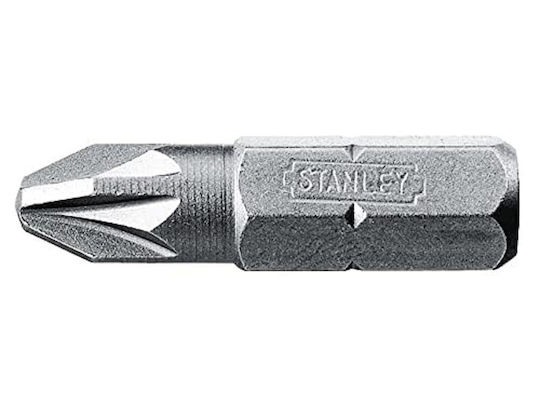 Stanley Schraubendreher-Bit Stern mit Größe Pz2 POZIDRIV 1/4'' Spitze