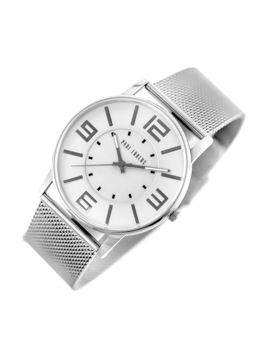 Paul Lorens Γυναικείο Ρολόι 43mm Μπαταρίας με Ασημί Μεταλλικό Μπρασελέ