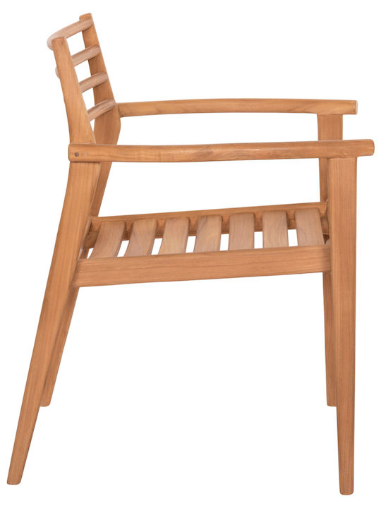 Outdoor Chair Wooden Moosen Natural 2 Pieces 59x60x78cm
