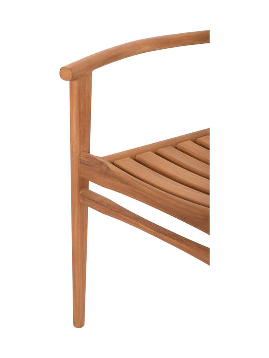 Outdoor Chair Wooden Moosen Natural 2 Pieces 59x60x78cm