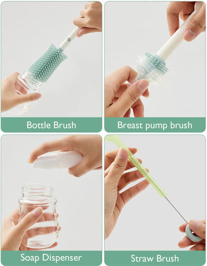 Momcozy Perie de curățare pentru Biberoane Verde 7buc