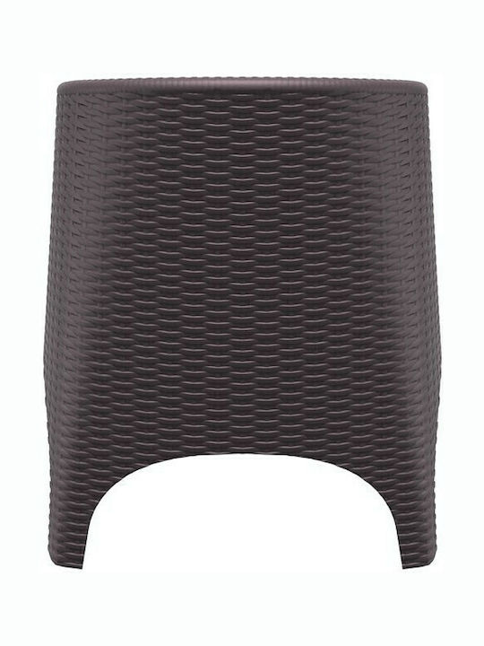 Outdoor Armchair Polypropylene Aruba Brown 74x75x80cm