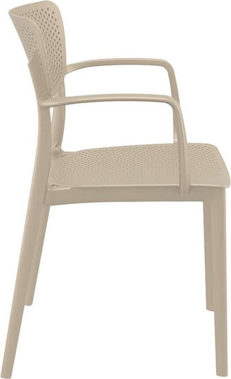 Outdoor-Stuhl Polypropylen 128 Loft Taupe 54x53x45εκ.